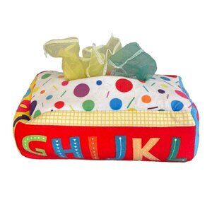 Baby Tissue Box Rainbow Scarves Play Paper Crinkle Tissues Sensory Toy
